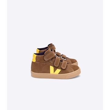 Veja ESPLAR MID SUEDE Kids' High Tops Coffee | CA 696LIS